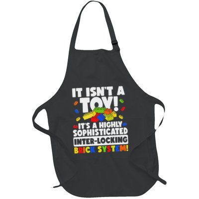 Master Builder Bricks Blocks Ns Full-Length Apron With Pockets