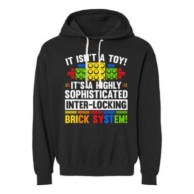 Master Builder Bricks Blocks Play Toys Garment-Dyed Fleece Hoodie