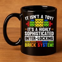 Master Builder Bricks Blocks Play Toys 11oz C Handle Ceramic Mug