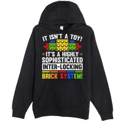 Master Builder Bricks Blocks Play Toys Premium Pullover Hoodie