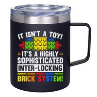 Master Builder Bricks Blocks Play Toys 12oz Stainless Steel Coffee Mug
