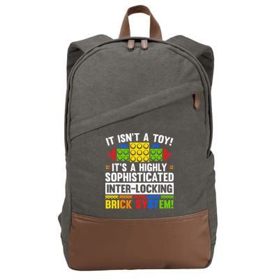 Master Builder Bricks Blocks Play Toys Cotton Canvas Backpack