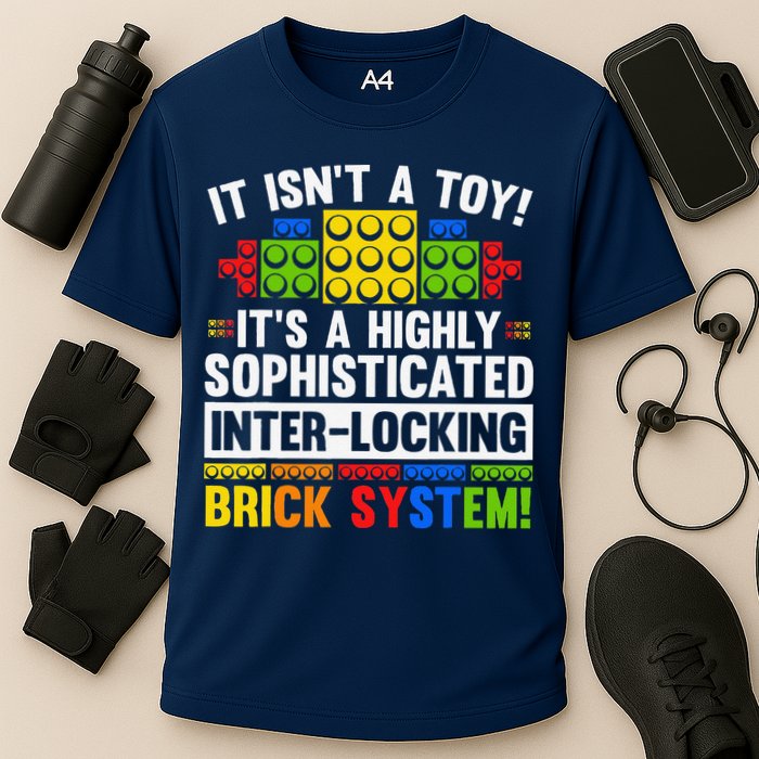 Master Builder Bricks Blocks Play Toys Cooling Performance Crew T-Shirt