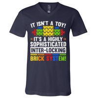Master Builder Bricks Blocks Play Toys V-Neck T-Shirt