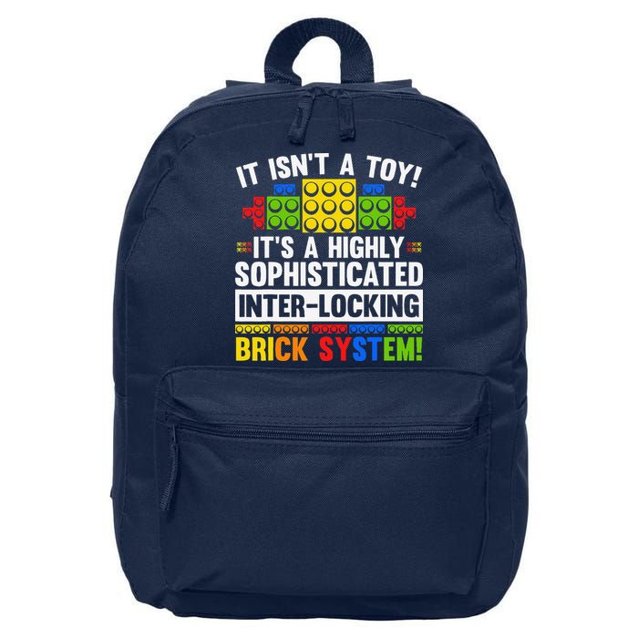 Master Builder Bricks Blocks Play Toys 16 in Basic Backpack