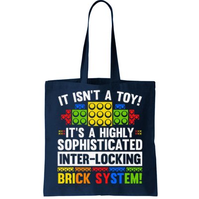 Master Builder Bricks Blocks Play Toys Tote Bag