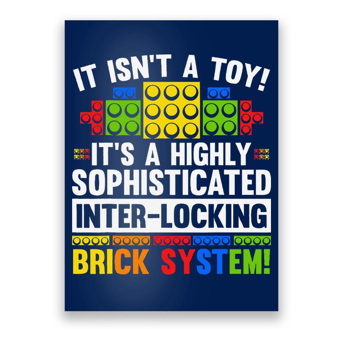 Master Builder Bricks Blocks Play Toys Poster