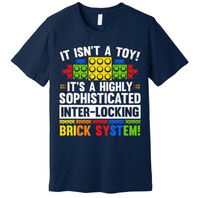 Master Builder Bricks Blocks Play Toys Premium T-Shirt
