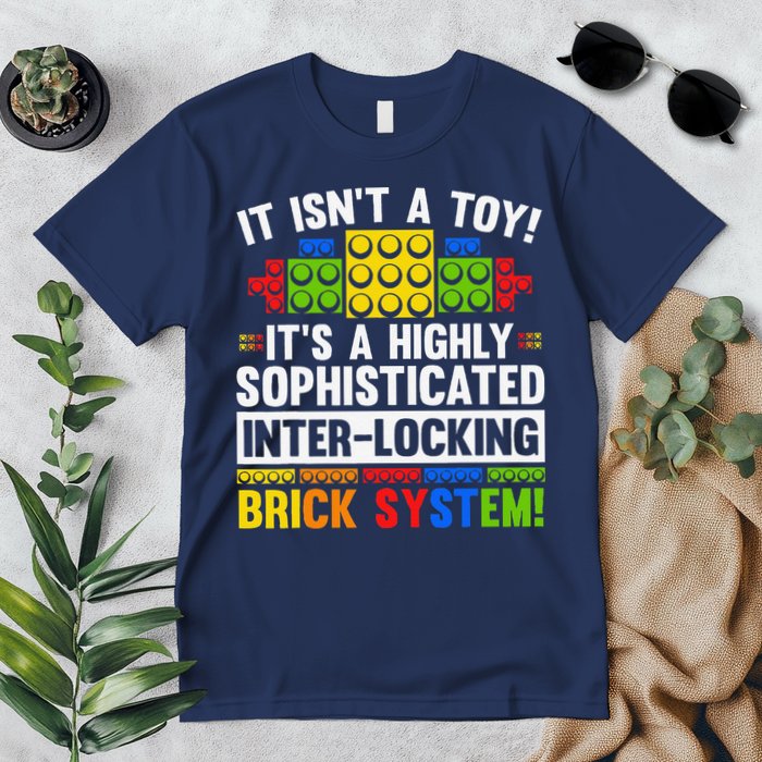 Master Builder Bricks Blocks Play Toys Premium T-Shirt