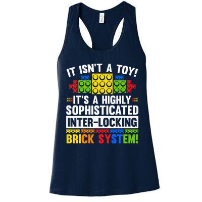 Master Builder Bricks Blocks Play Toys Womens Tank Top