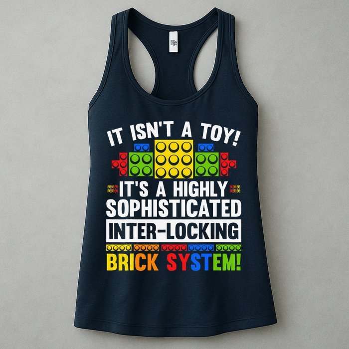 Master Builder Bricks Blocks Play Toys Womens Tank Top