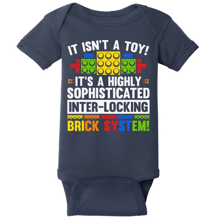Master Builder Bricks Blocks Play Toys Baby Bodysuit