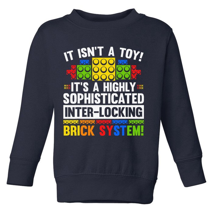 Master Builder Bricks Blocks Play Toys Toddler Sweatshirt