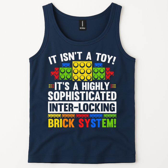 Master Builder Bricks Blocks Play Toys Tank Top