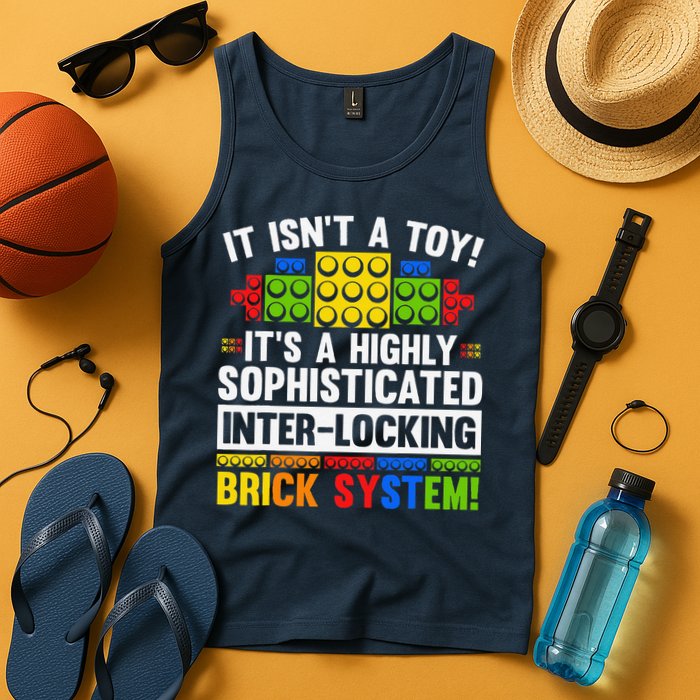 Master Builder Bricks Blocks Play Toys Tank Top