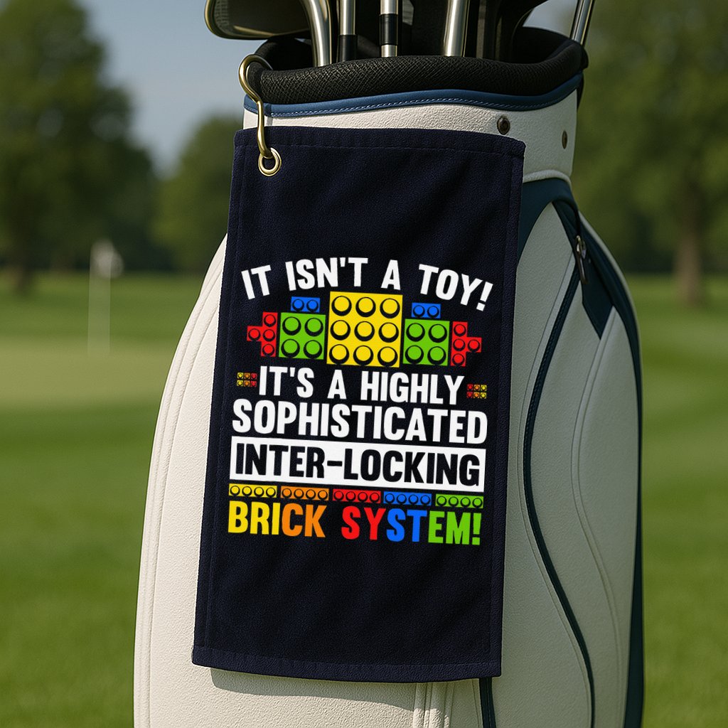 Master Builder Bricks Blocks Play Toys Golf Towel