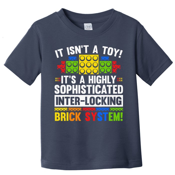 Master Builder Bricks Blocks Play Toys Toddler T-Shirt