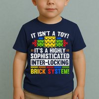 Master Builder Bricks Blocks Play Toys Toddler T-Shirt