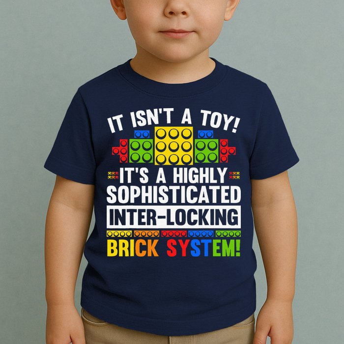 Master Builder Bricks Blocks Play Toys Toddler T-Shirt