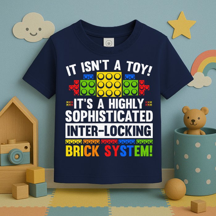 Master Builder Bricks Blocks Play Toys Toddler T-Shirt