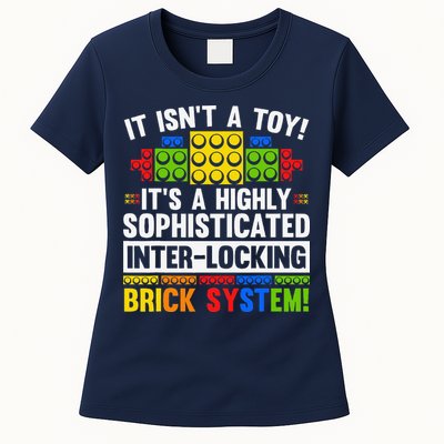 Master Builder Bricks Blocks Play Toys Womens T-Shirt