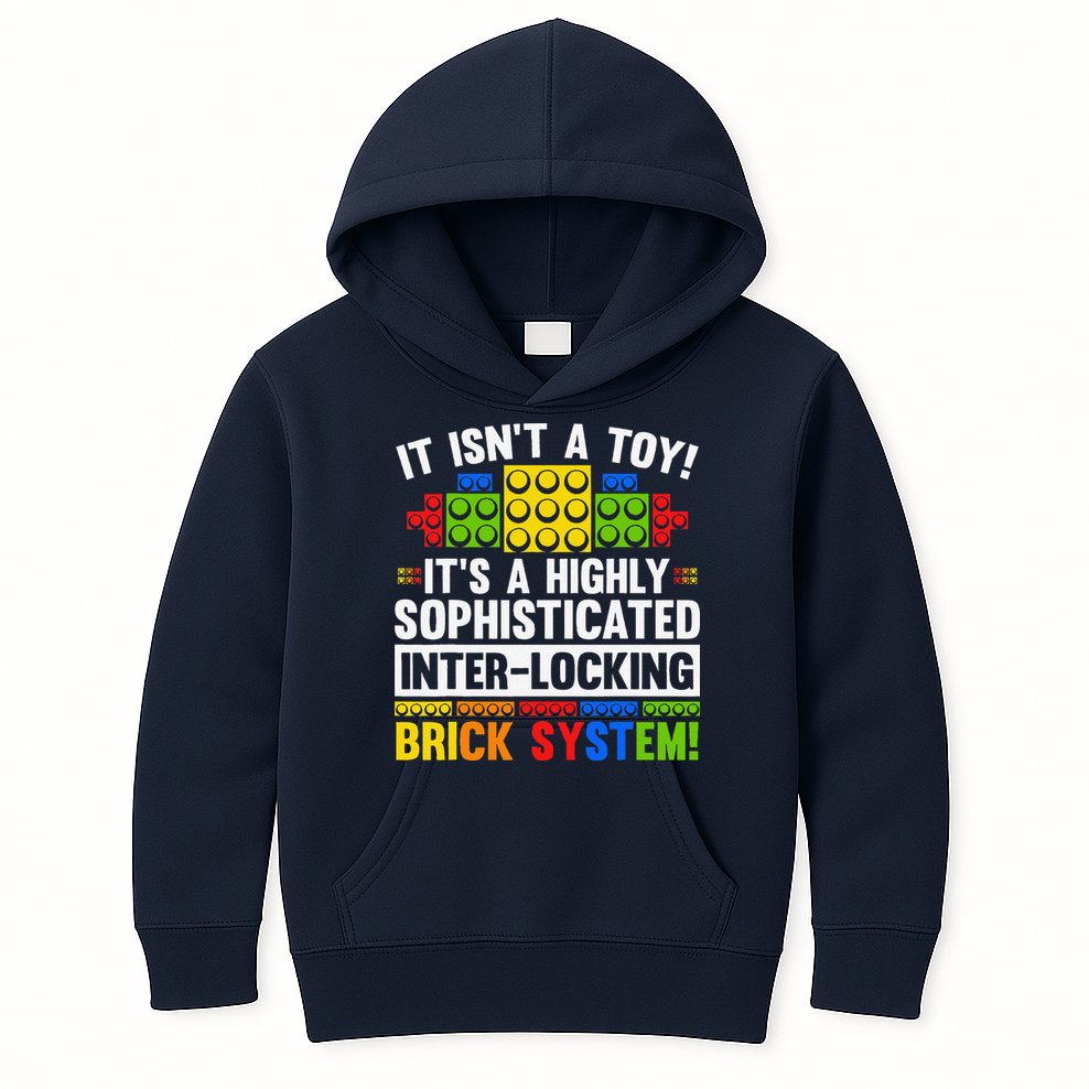 Master Builder Bricks Blocks Play Toys Kids Hoodie