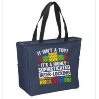 Master Builder Bricks Blocks Play Toys Zip Tote Bag