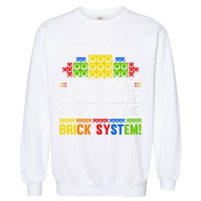 Master Builder Bricks Blocks Play Toys Garment-Dyed Sweatshirt