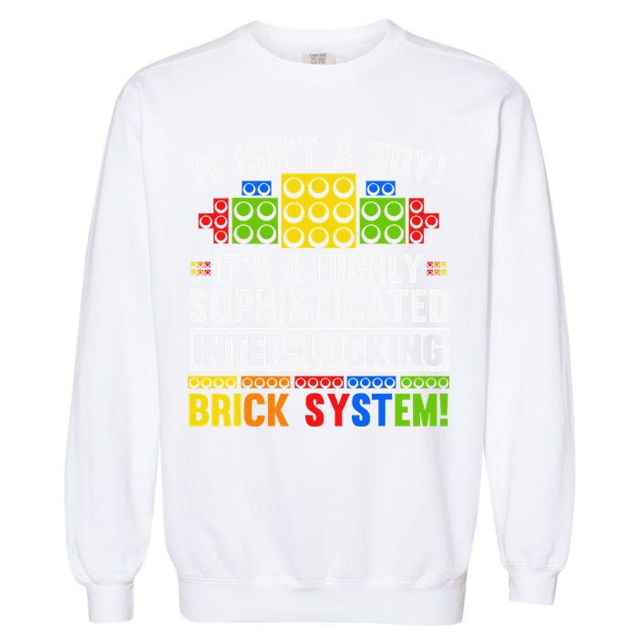 Master Builder Bricks Blocks Play Toys Garment-Dyed Sweatshirt