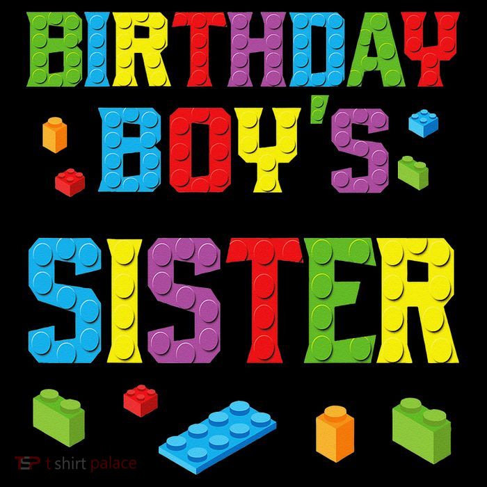 Master Builder Birthday Sister Building Bricks Blocks Button