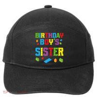 Master Builder Birthday Sister Building Bricks Blocks 7-Panel Snapback Hat