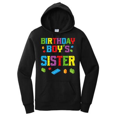 Master Builder Birthday Sister Building Bricks Blocks Women's Pullover Hoodie