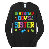 Master Builder Birthday Sister Building Bricks Blocks Tall Long Sleeve T-Shirt