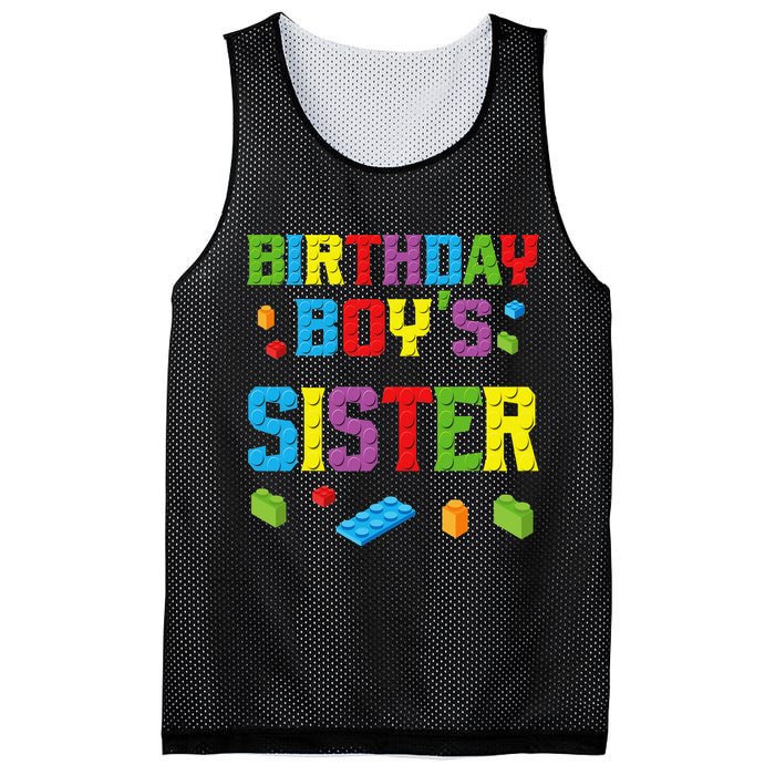 Master Builder Birthday Sister Building Bricks Blocks Mesh Reversible Basketball Jersey Tank