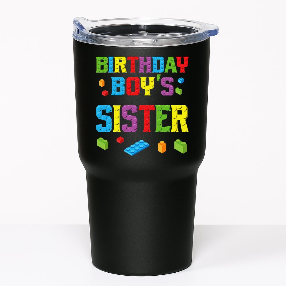 Master Builder Birthday Sister Building Bricks Blocks Tumbler