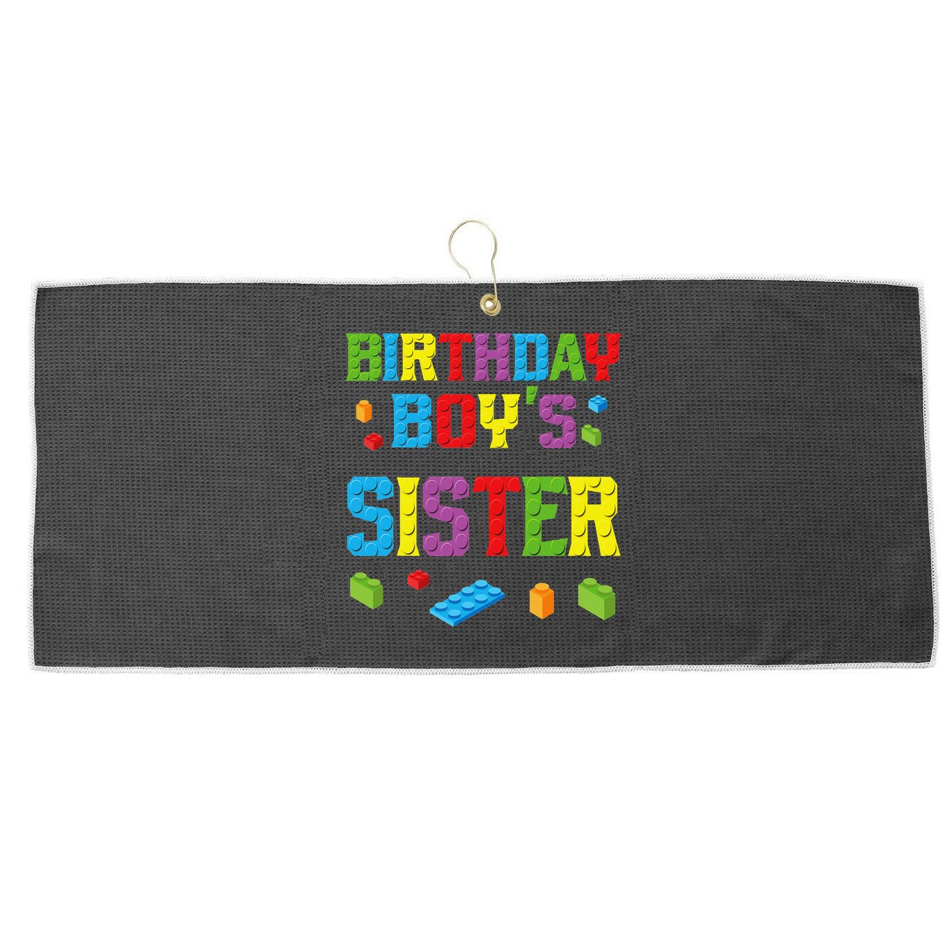 Master Builder Birthday Sister Building Bricks Blocks Large Microfiber Waffle Golf Towel