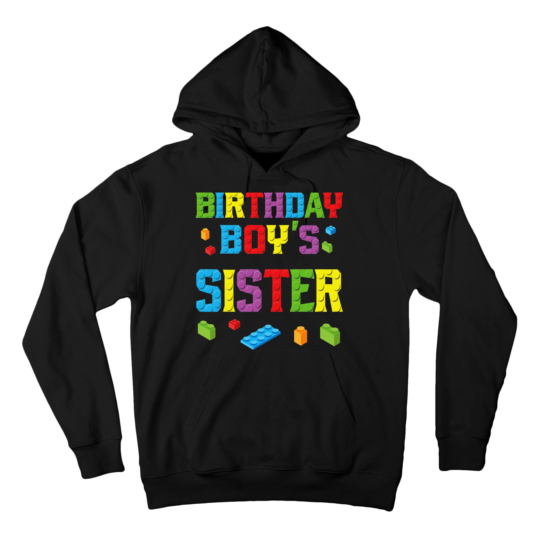Master Builder Birthday Sister Building Bricks Blocks Tall Hoodie