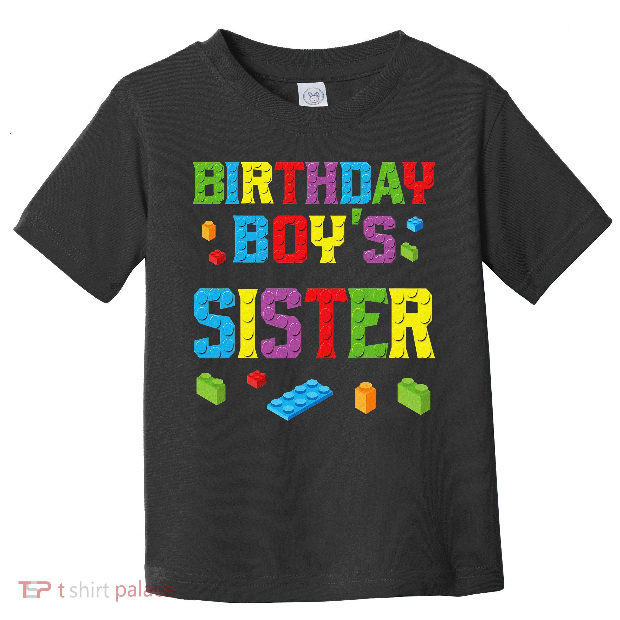 Master Builder Birthday Sister Building Bricks Blocks Toddler T-Shirt
