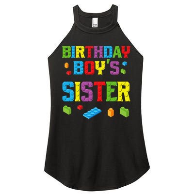 Master Builder Birthday Sister Building Bricks Blocks Women's Perfect Tri Rocker Tank