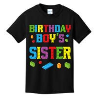 Master Builder Birthday Sister Building Bricks Blocks Kids T-Shirt