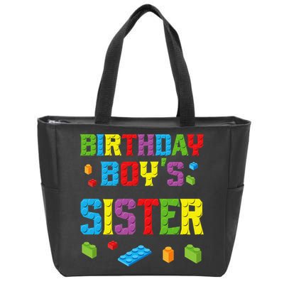 Master Builder Birthday Sister Building Bricks Blocks Zip Tote Bag