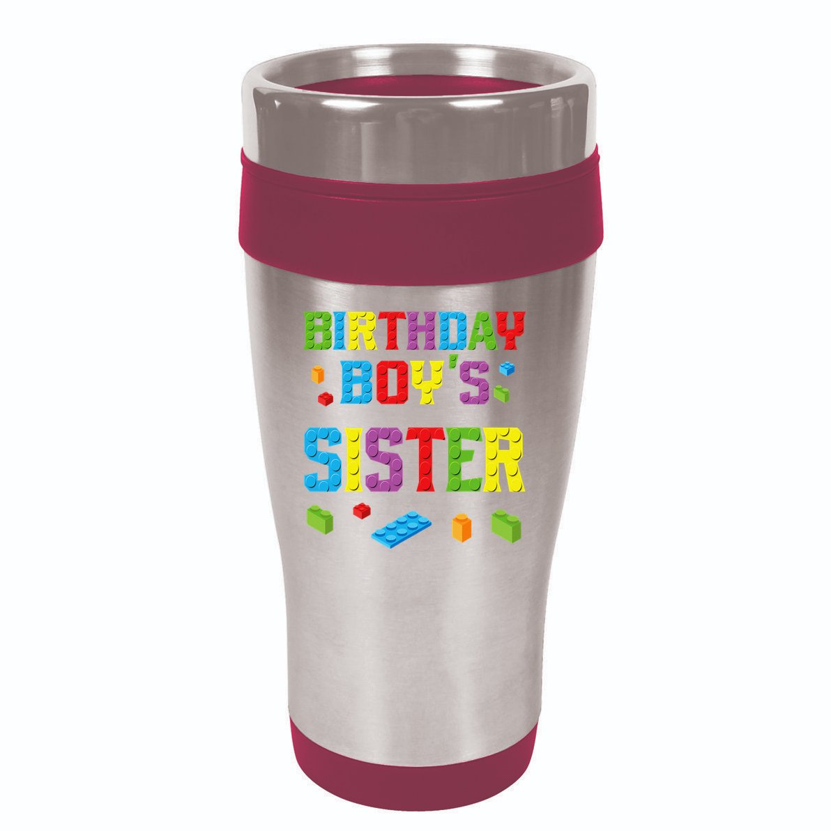 Master Builder Birthday Sister Building Bricks Blocks 16oz Travel Tumbler