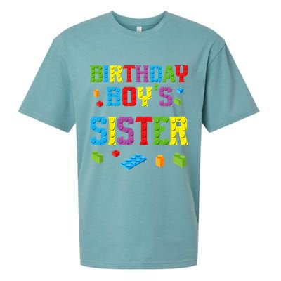 Master Builder Birthday Sister Building Bricks Blocks Sueded Cloud Jersey T-Shirt