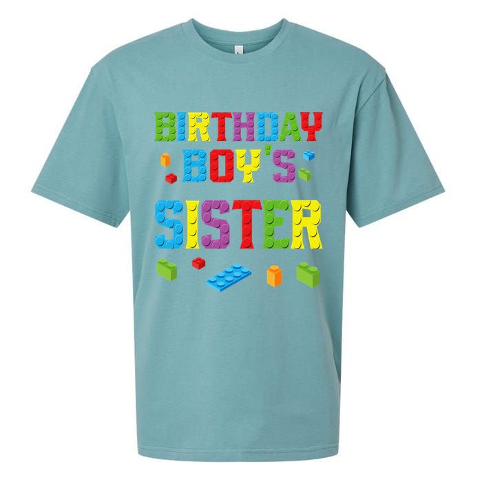 Master Builder Birthday Sister Building Bricks Blocks Sueded Cloud Jersey T-Shirt