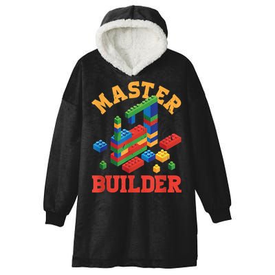 Master Builder Block Building Master Brick Builder Hooded Wearable Blanket