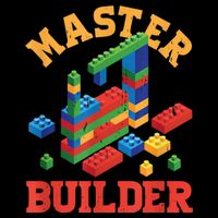 Master Builder Block Building Master Brick Builder 7-Panel Snapback Hat