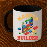 Master Builder Block Building Master Brick Builder Mug