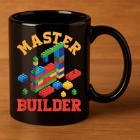 Master Builder Block Building Master Brick Builder 11oz C Handle Ceramic Mug