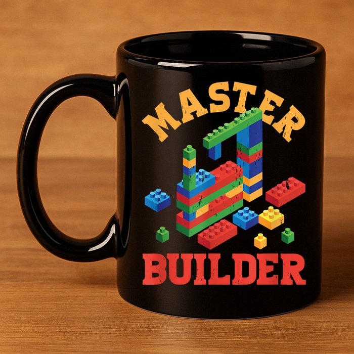 Master Builder Block Building Master Brick Builder 11oz C Handle Ceramic Mug