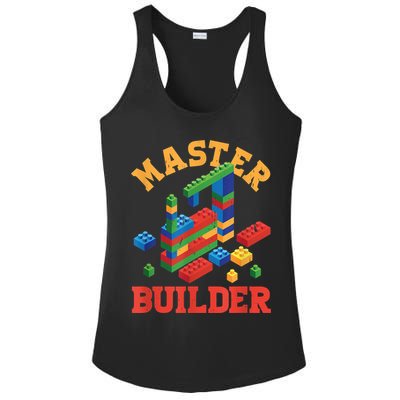 Master Builder Block Building Master Brick Builder Ladies PosiCharge Competitor Racerback Tank